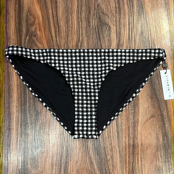 Vitamin A Plaid Bikini Bottom - Picture 3 of 10